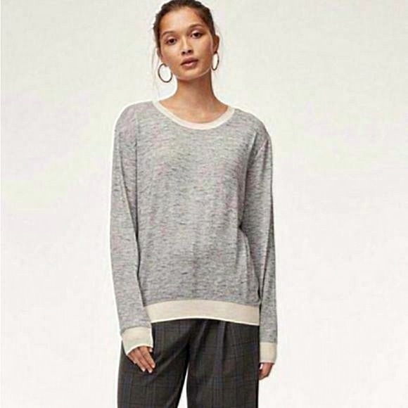 Wilfred Aritzia Heather Galaxy Berri Long Sleeve Sweater Size XXS - Picture 1 of 10